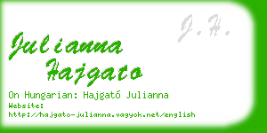julianna hajgato business card